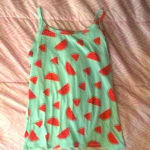 Girls watermelon wave summer tanktop